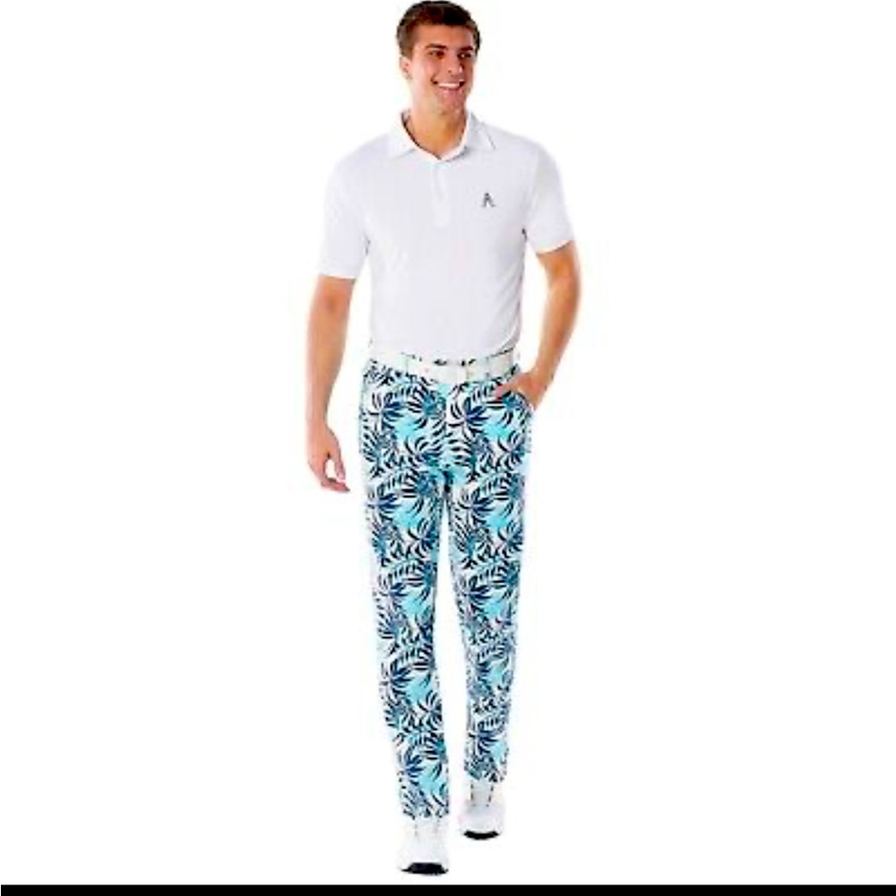 NWT Royal and Awesome Golf Trousers - Tropics